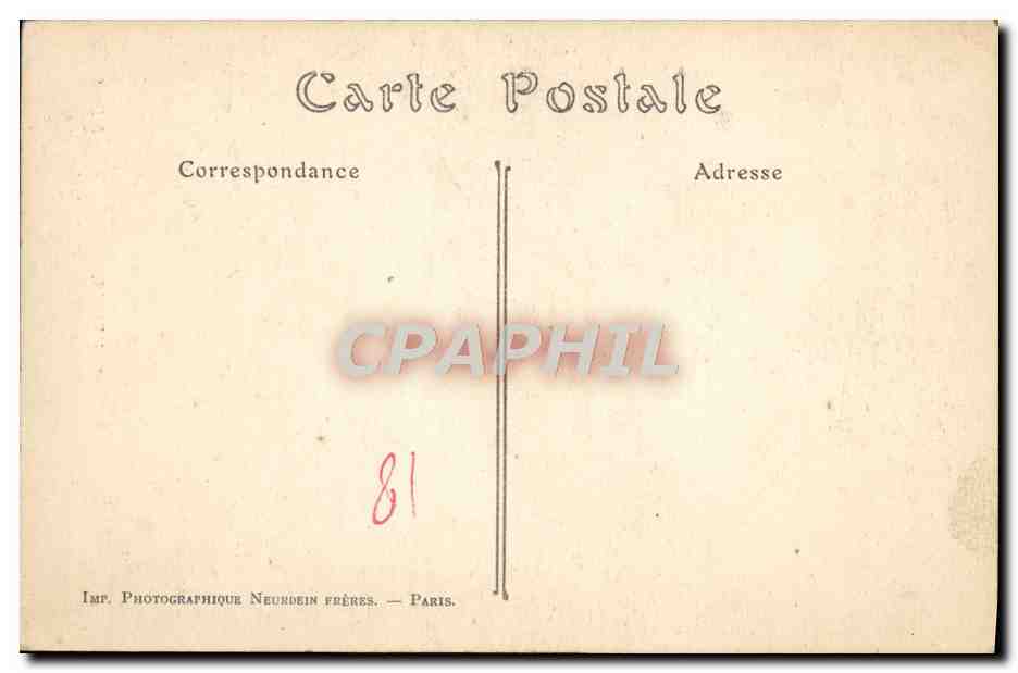 CPA Bourges Portail Meridional De La Cathedrale — Verso