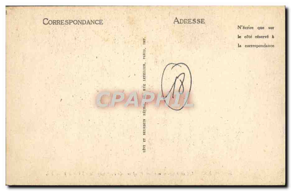 CPA Bourges Hotel Lallemant Plafond de la Chapelle — Verso