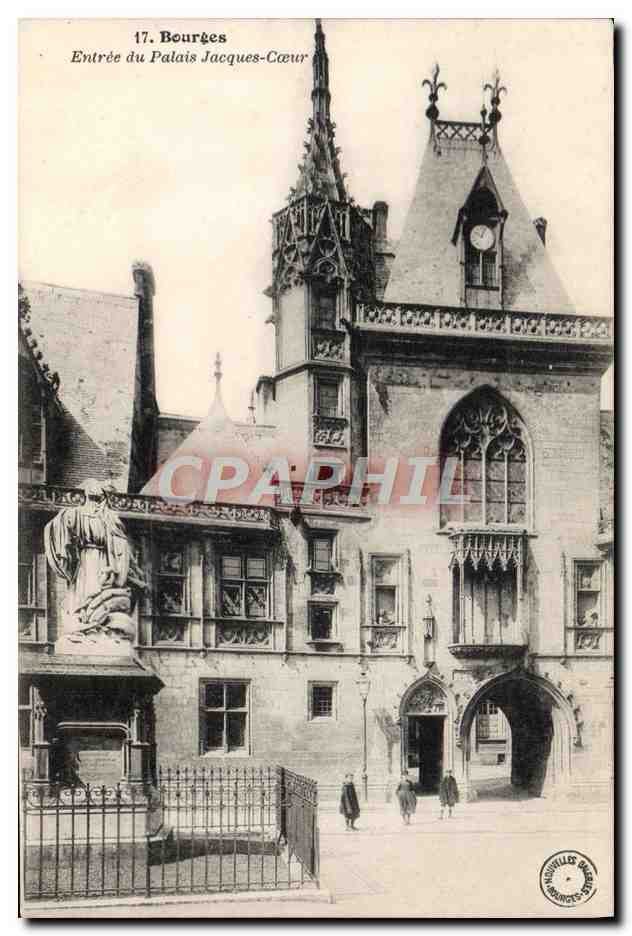 CPA Bourges Entree du Palais Jacques Coeur