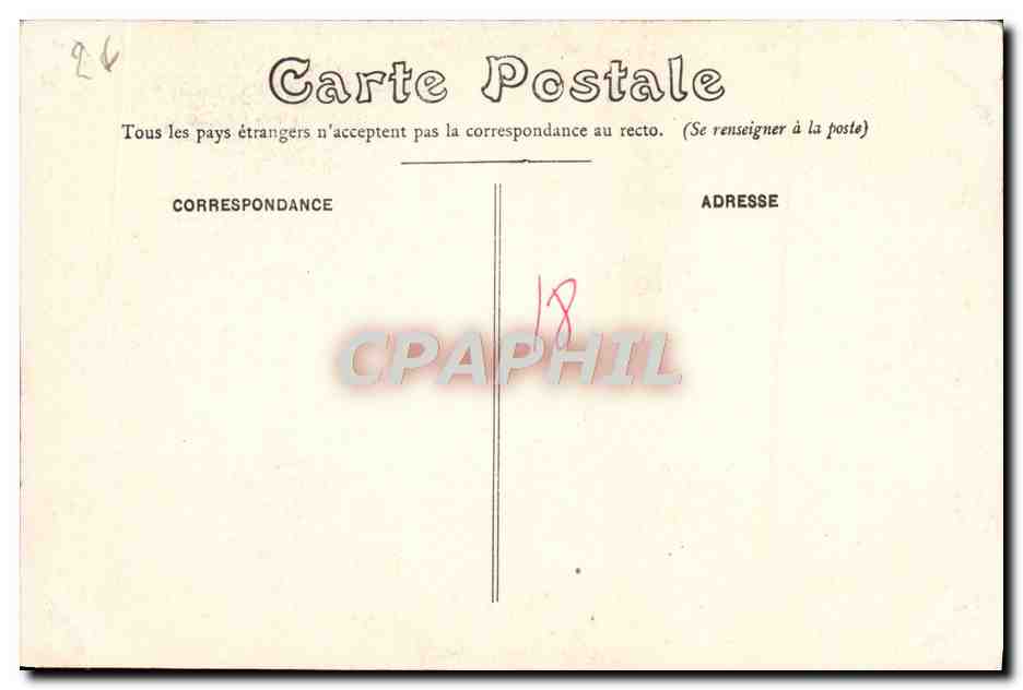 CPA Bourges Entree du Palais Jacques Coeur — Rückseite