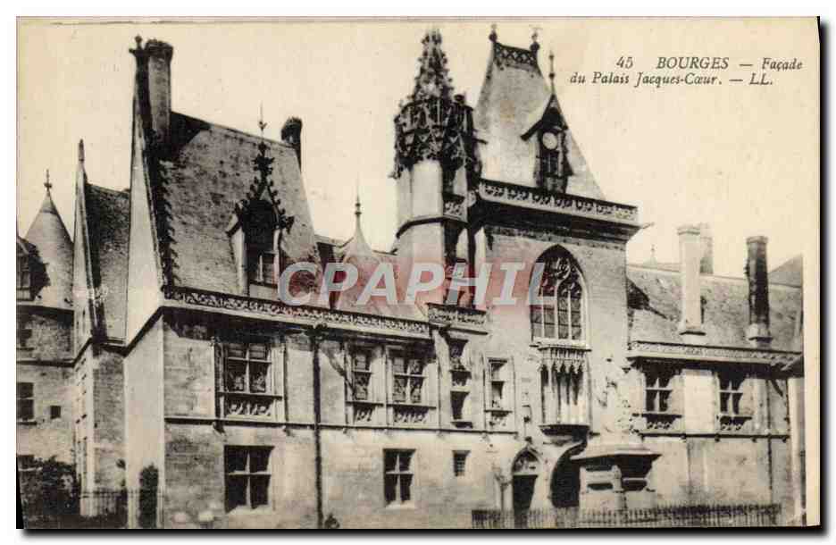 CPA Bourges Facade du Palais Jacques Coeur