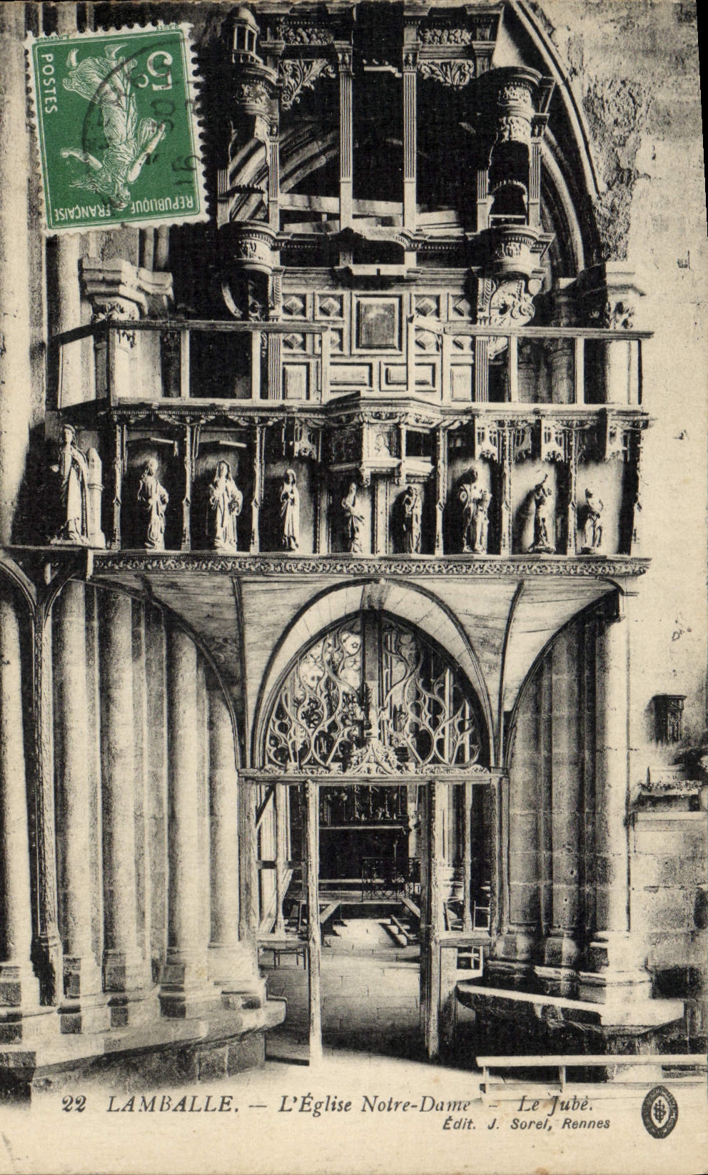 CPA Lamballe L'Eglise Notre Dame Le Jube
