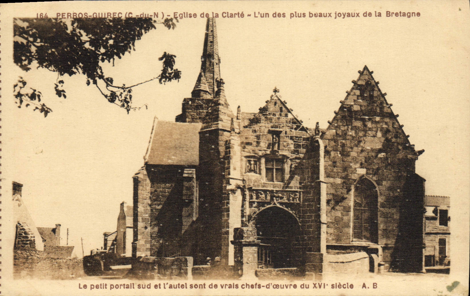 Perros-Guirec (C.-du-N) - Église de la Clarté — l'un des plus beaux joyaux de la Bretagne