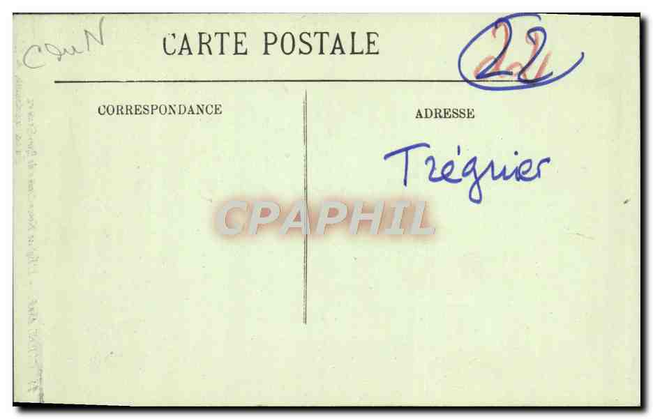 CPA Guingamp L'Eglise Notre Dame de Bon Secours — Rückseite