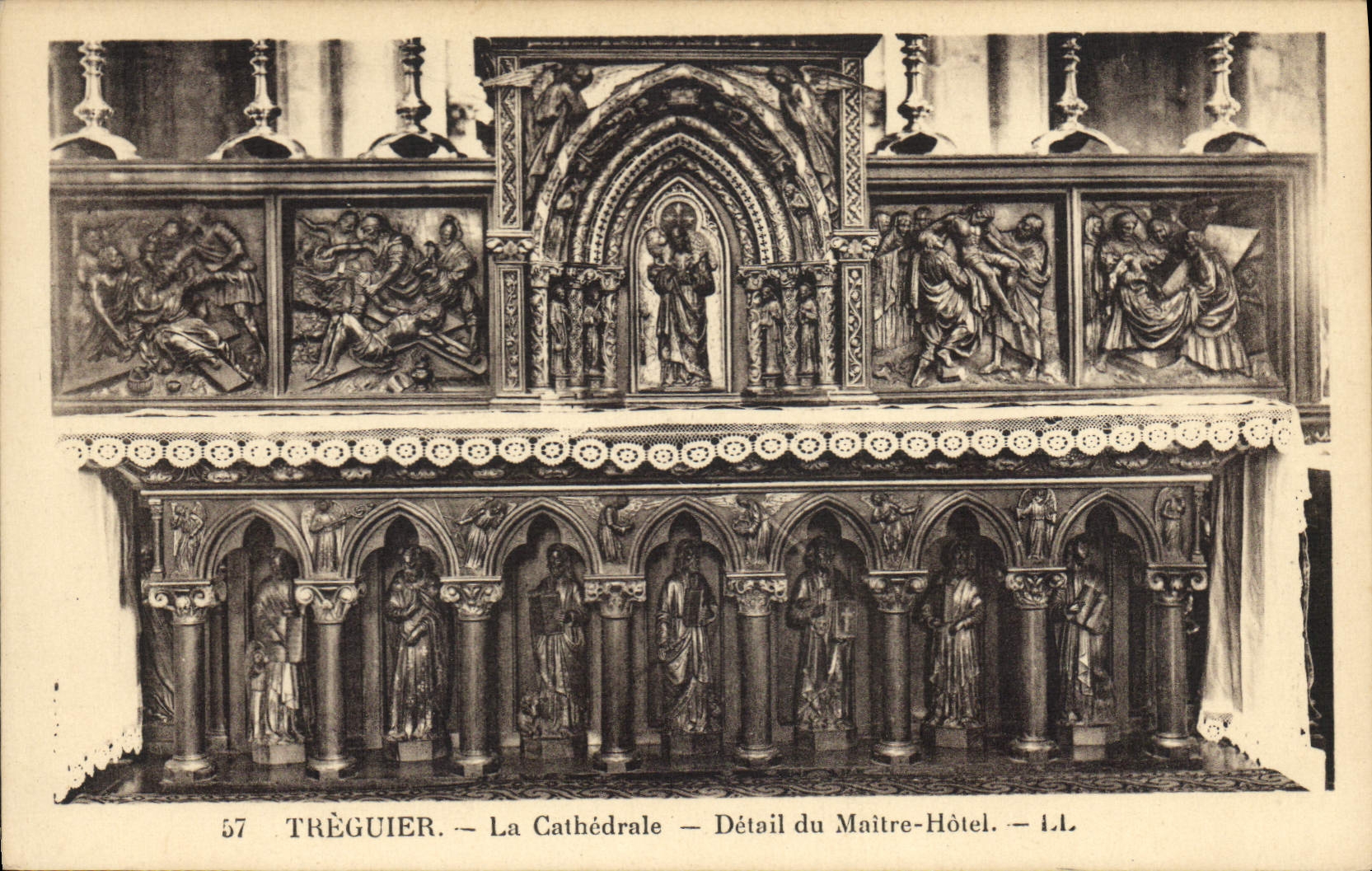Tréguier — La Cathédrale — Détail du Maître-Hôtel — I.L.