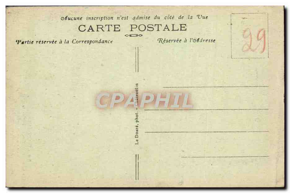 CPA Locronan La Chaire a Precher du XV Siecle — Rückseite