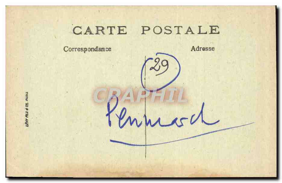 CPA Penmarch Chapelle et Calvaire de Notre Dame de la Joie — Rückseite