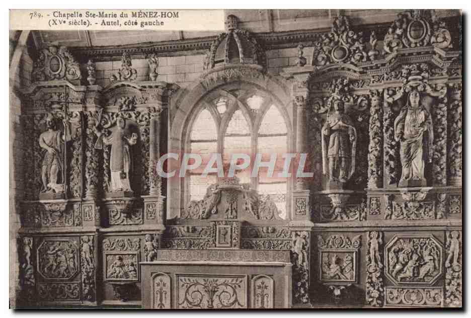 Chapelle Ste-Marie du MÉNEZ-HOM — Autel côté gauche — Le Doné, phot. Châtenulin