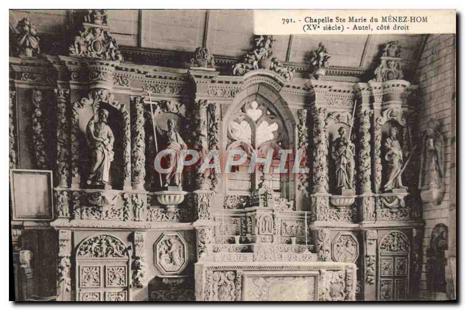 Chapelle Ste Marie du MÉNEZ-HOM — Autel, côté droit — XVe siècle