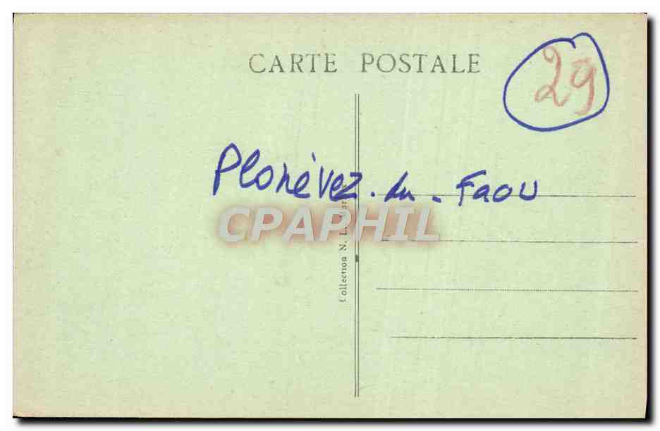CPA Chapelle Saint Herbot Le Porche XV et I'Ossuaire XVI Siecle — Rückseite