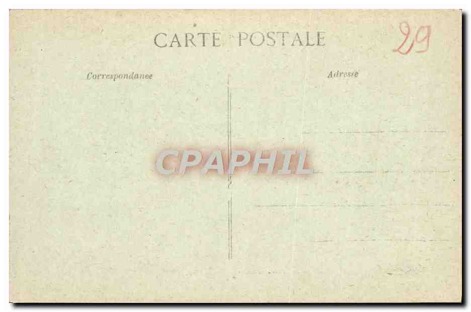 Pointe Saint-Mathieu — Les Ruines de l'Ancienne Abbaye — Vue Intérieure — Côté Est — Édition Villard, Quimper — Verso