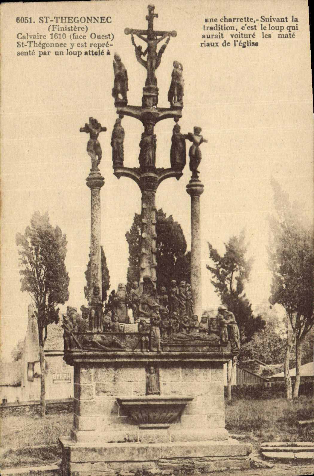 CPA St Thegonnec Calvaire 