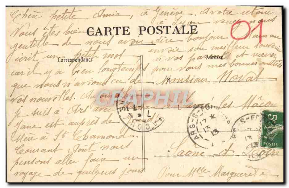 CPA Ars Chapelle du Repose le Corps du Bienheureux Cure d'Ars — Rückseite
