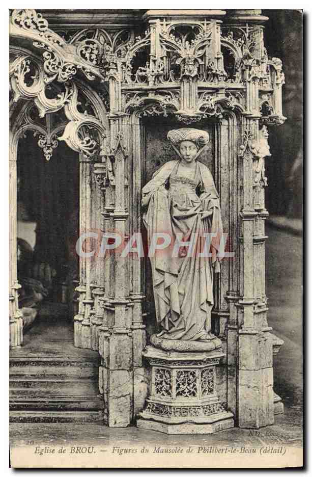 Église de BROU — Figures du Mausolée de Philibert-le-Beau (détail)