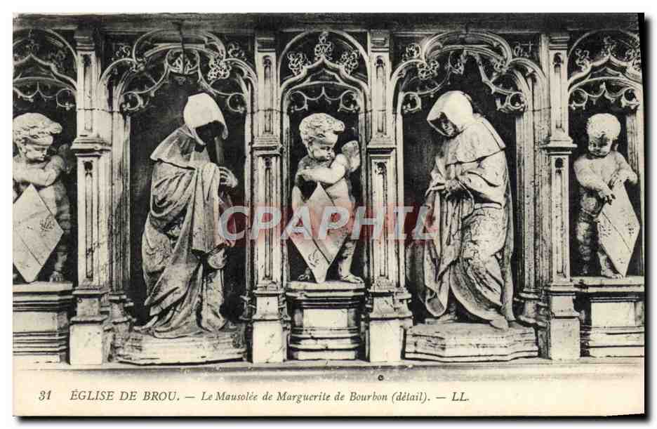Kirche von Brou — Das Mausoleum von Marguerite de Bourbon (Detail) — LL.