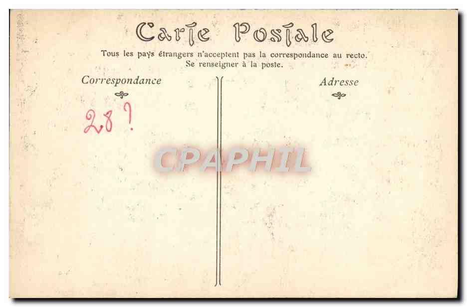 CPA Bourg Eglise de Brou Le Grand Portail — Verso