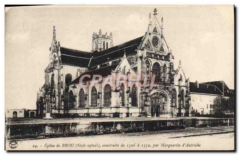Église de BROU (Style ogival) — construite de 1506 à 1532, par Marguerite d'Autriche