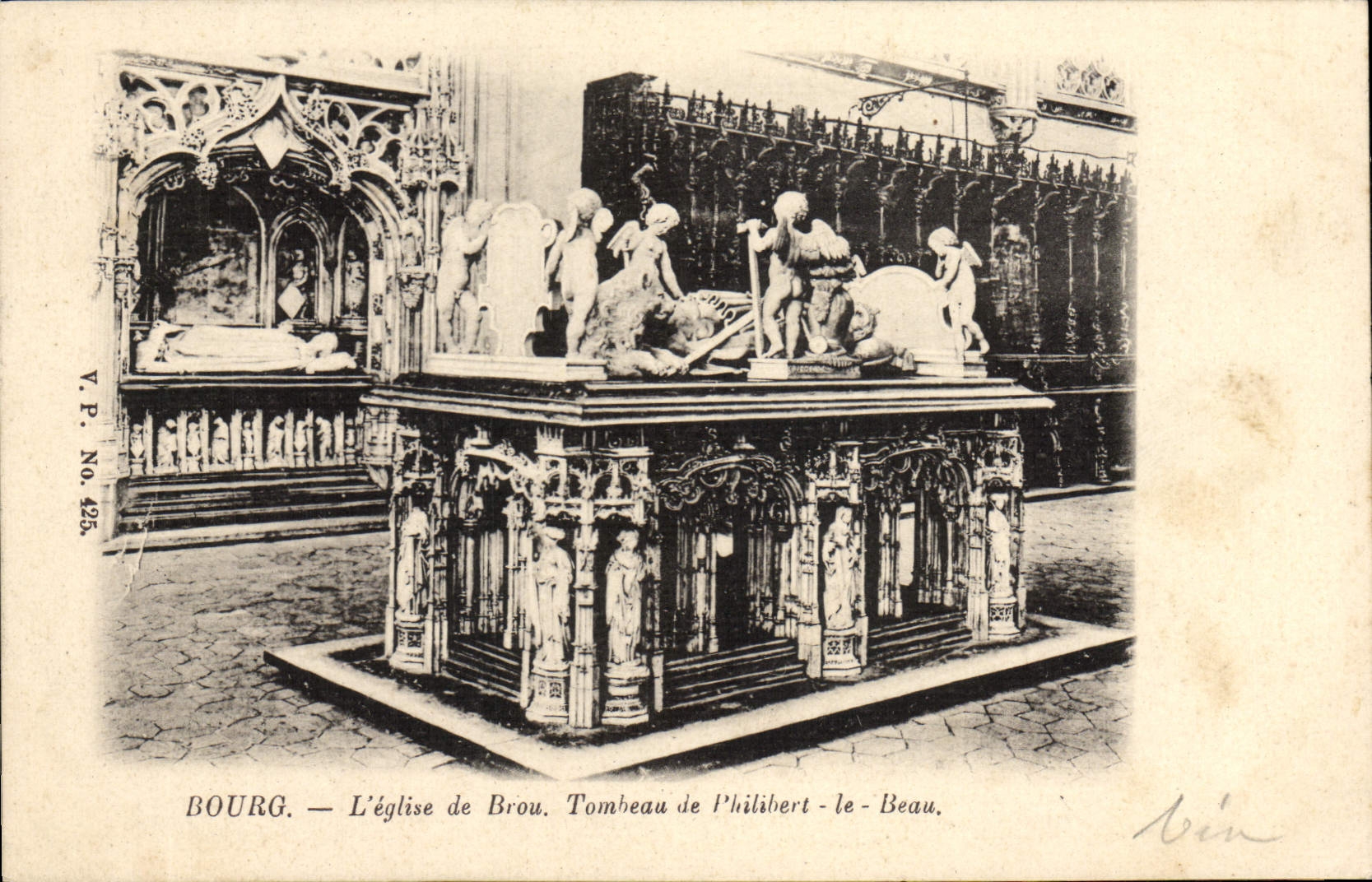 Bourg — L'église de Brou. Tombeau de Philibert-le-Beau.