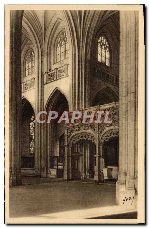 CPA Bourg Eglise de Brou La Nef