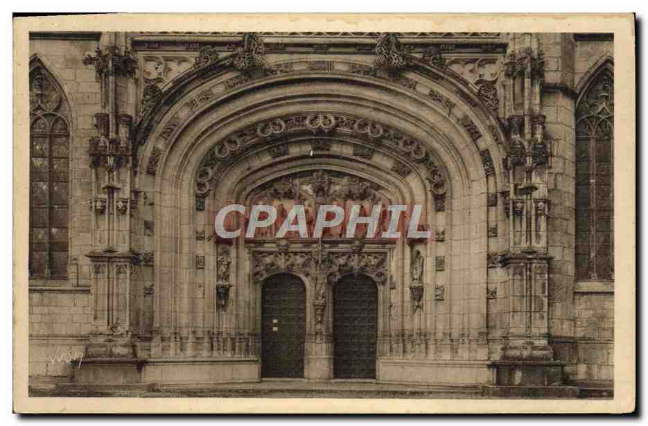 CPA Bourg Eglise de Brou Le Portail
