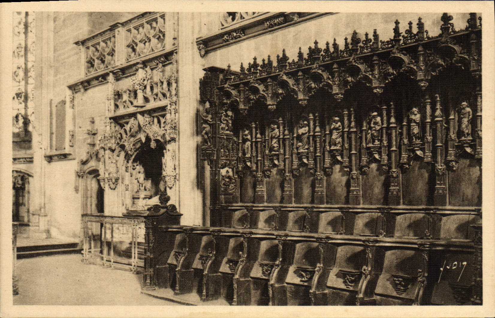 Bourg (Ain) — Église de Brou — Les stalles du chœur — Éditions d'Art ANON, Paris