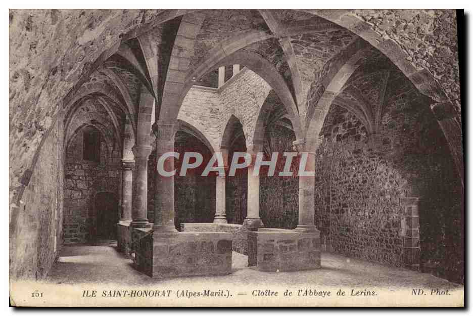 CPA Ile Saint Honorat Cloitre de l'Abbaye de Lerins