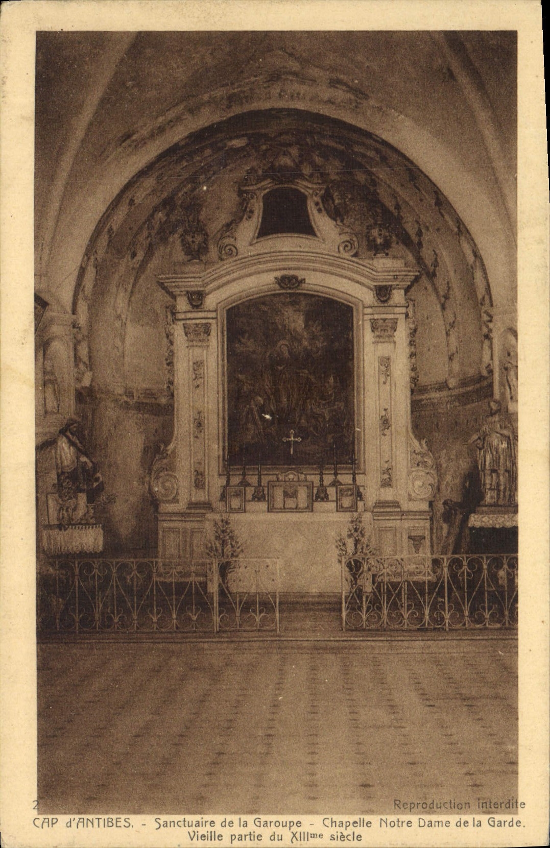 Sanctuaire de la Garoupe - Chapelle Notre Dame de la Garde - Vieille partie du XIIIe siècle