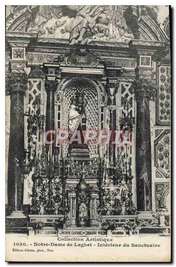 CPA Notre Dame de Laghet Interieur du Sanctuaire