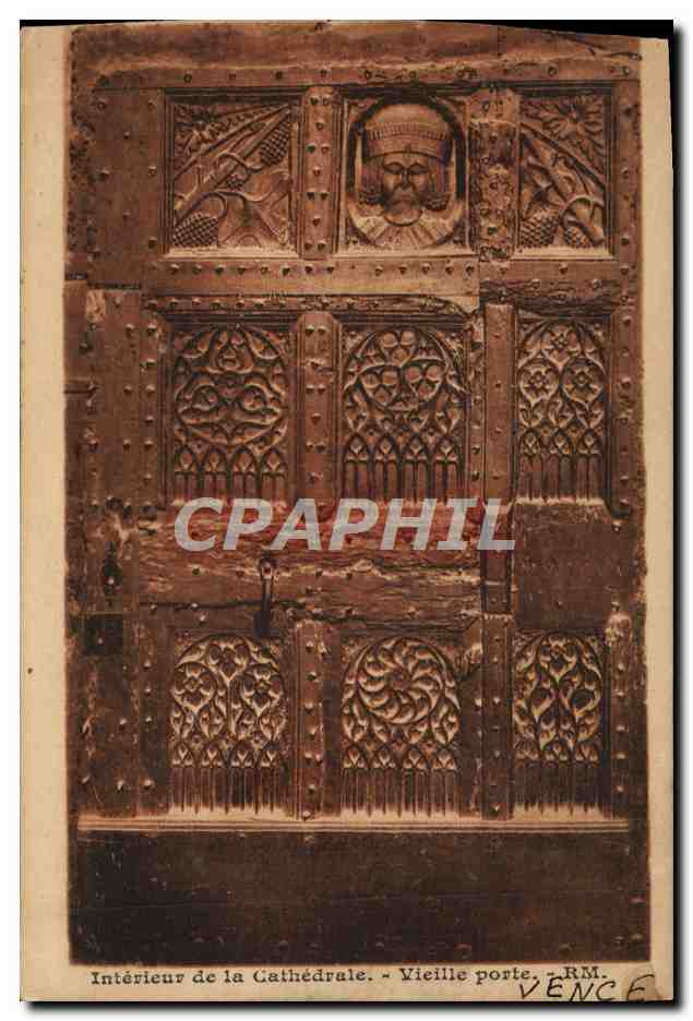 Intérieur de la Cathédrale — Vieille porte — Editions Manier et Rostean, RM