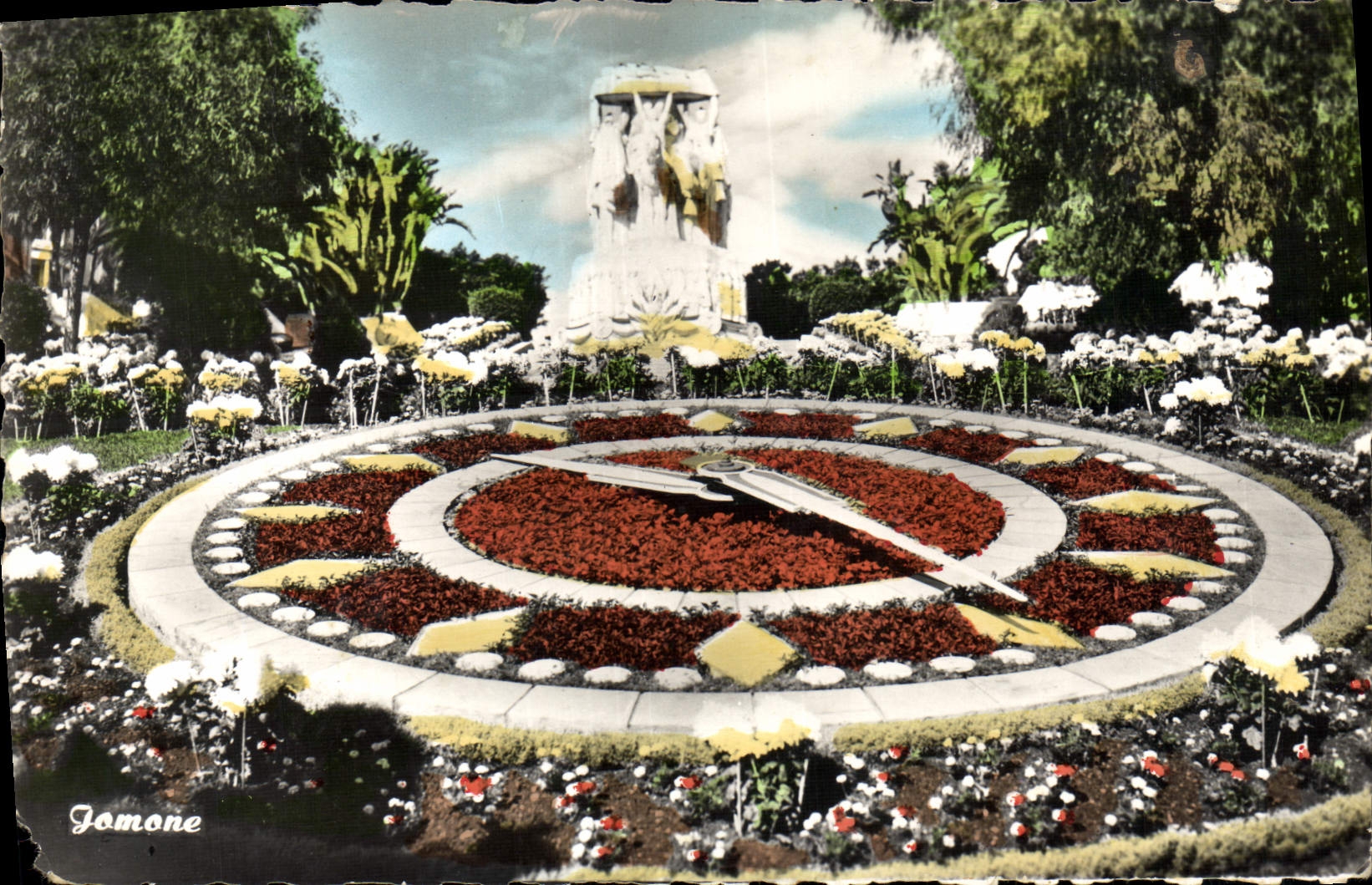CPM Alger Le Monument Aux Morts Par Landowski et l'horologe florale