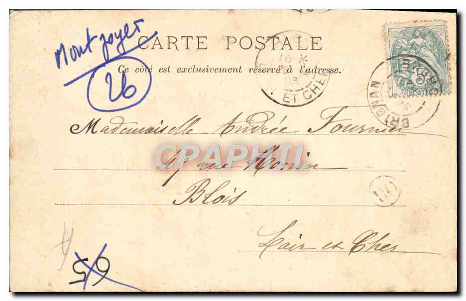 La Trappe d'Aiguebelle — Pont de la Chapelle de N.-D. de Lourdes — Édition A. R. E. N. — Verso