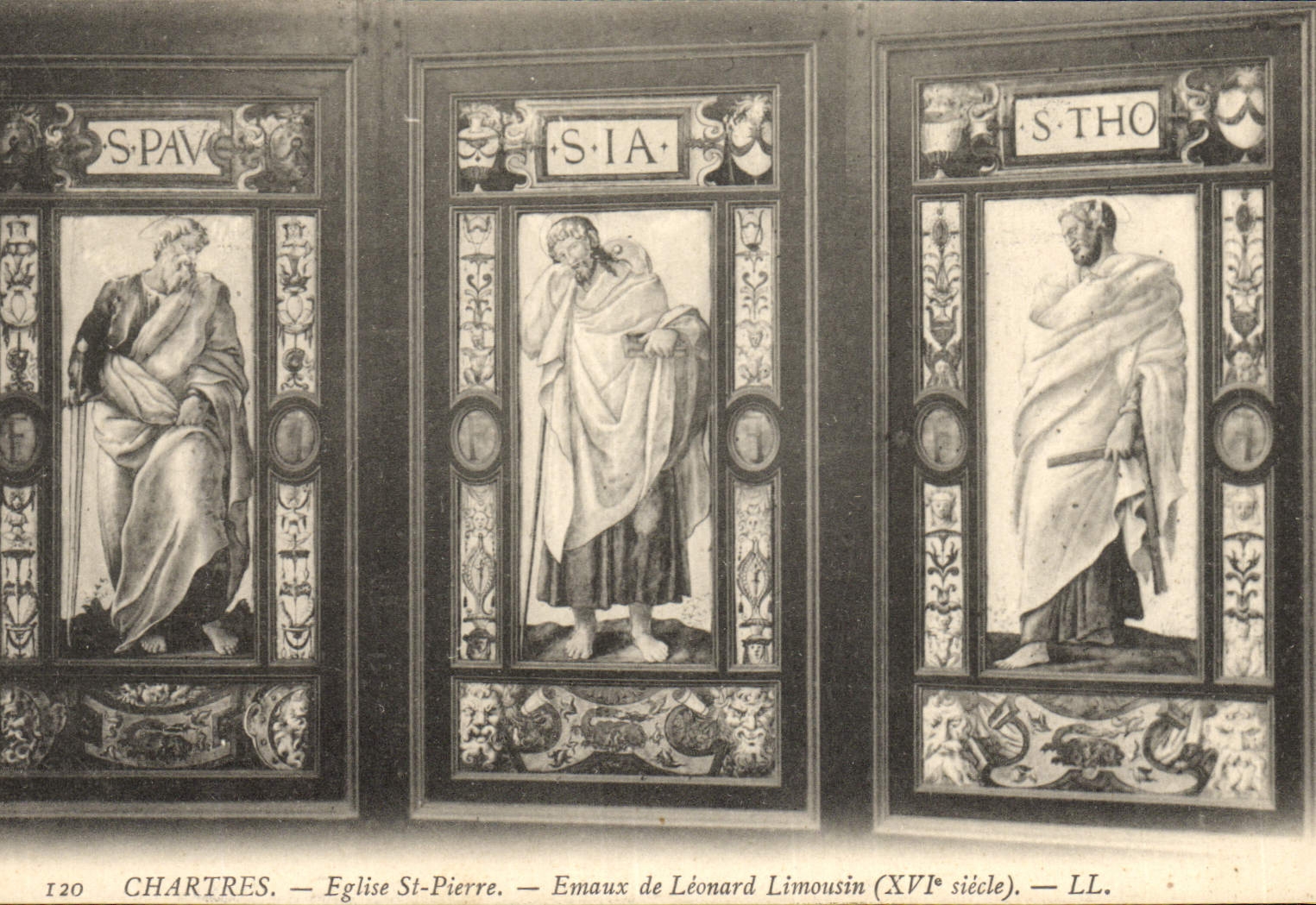 CPA Chartres Eglise St Pierre Emaux De Leonard Limousin