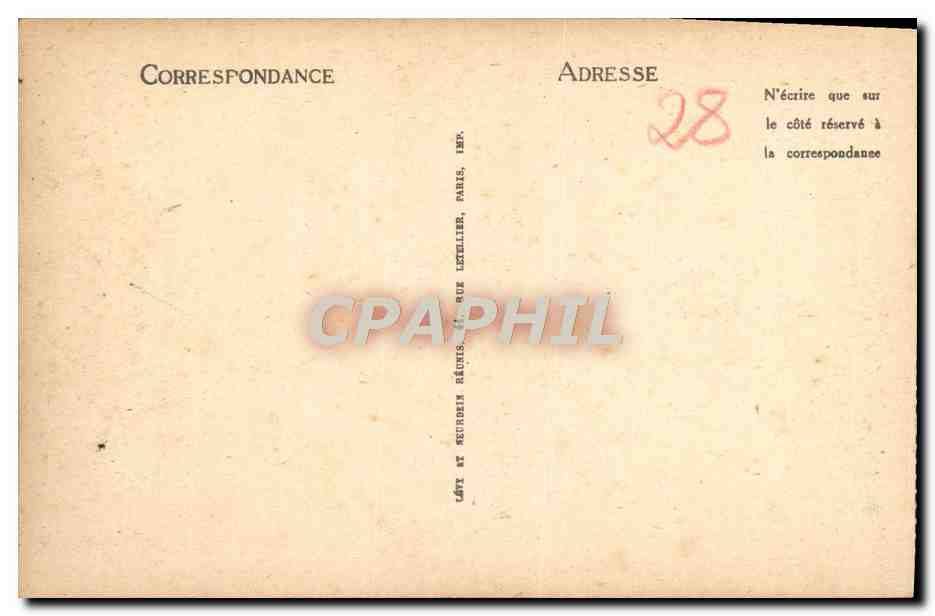 CPA Chartres L'Abside — Verso