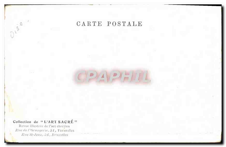 Vitraux du XVIme siècle — Château de Chantilly — Collection 'L'ART SACRÉ' — Rückseite