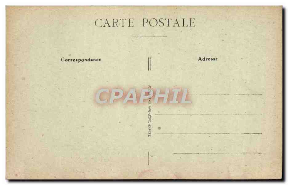 CPA Nantes Fontaine De La Place De La Duchesse Anne — Rückseite