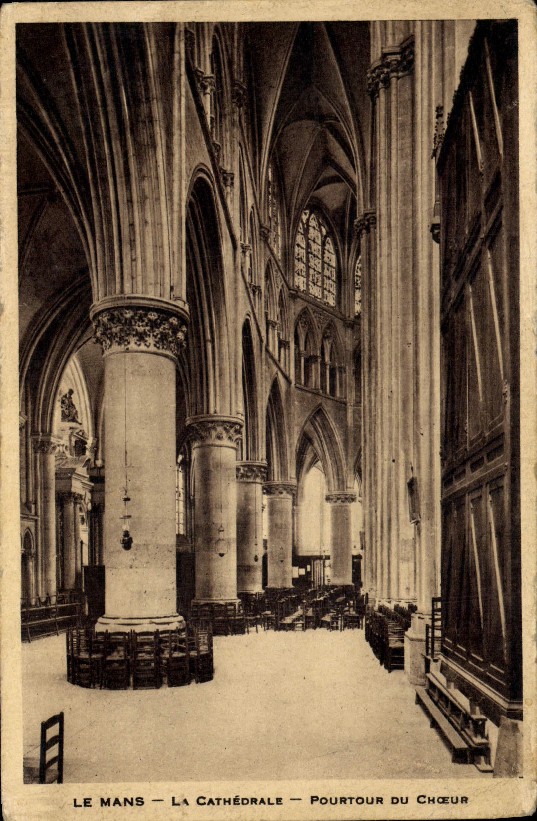 CPA Le Mans La Cathedrale Pourtour Du Choeur