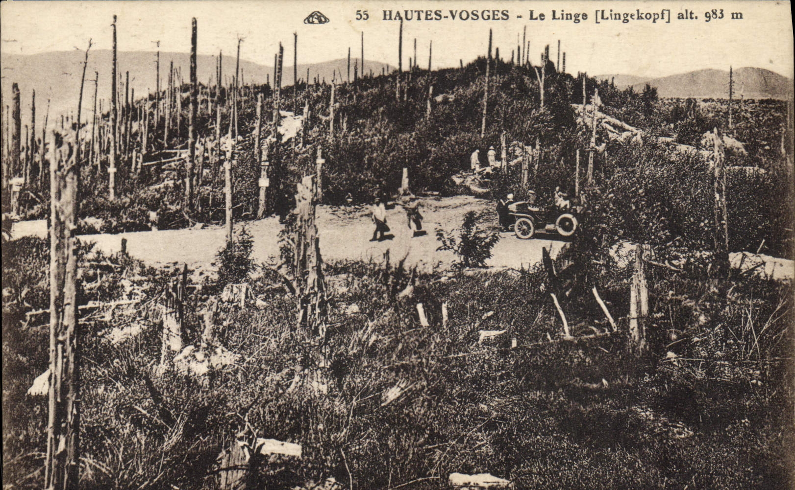 Le Linge [Lingekopf] alt. 983 m — HAUTES-VOSGES — éditeur CPAPHIL, n° 55
