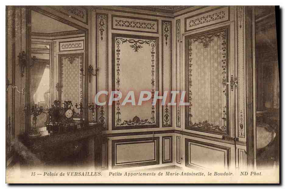 Schloss VERSAILLES — Kleine Zimmer von Marie-Antoinette, das Boudoir — ND Fotografie