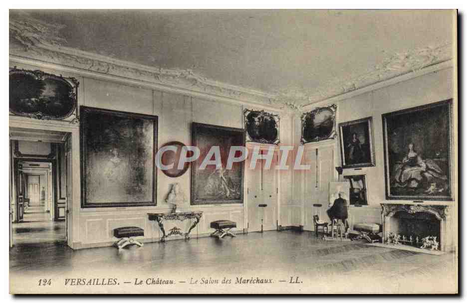 CPA Versailles Le Chateau Le Salon Des Marechaux