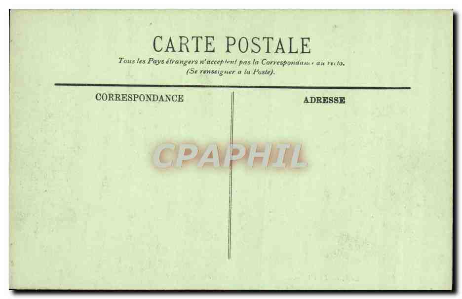 CPA Versailles Le Chateau Le Salon Des Marechaux — Verso
