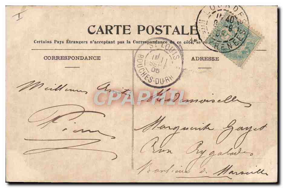 CPA Lourdes Le Station Du Calvaire — Verso