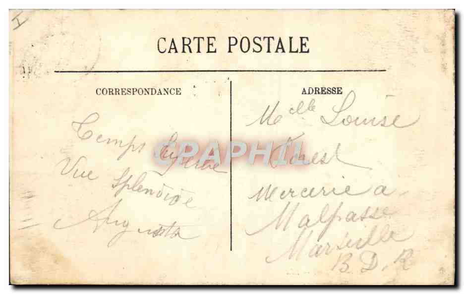 CPA Lourdes Le Lac — Verso