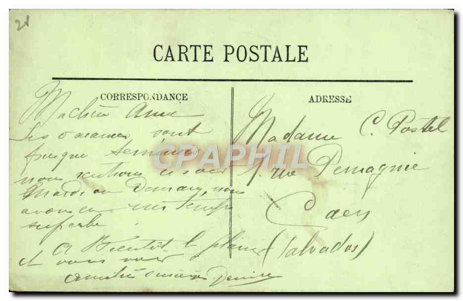 CPA Angers Arcades Romaines Et La Prefecture — Verso