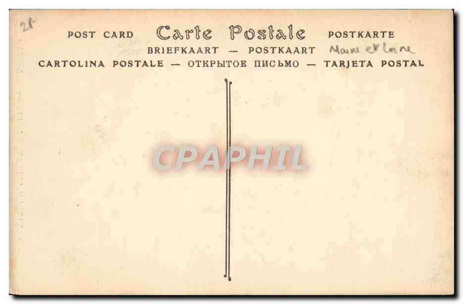 CPA Montreuil Bellay Le Chateau — Back