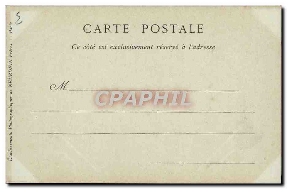 CPA Eglise De Brou Le Grand Portail — Verso