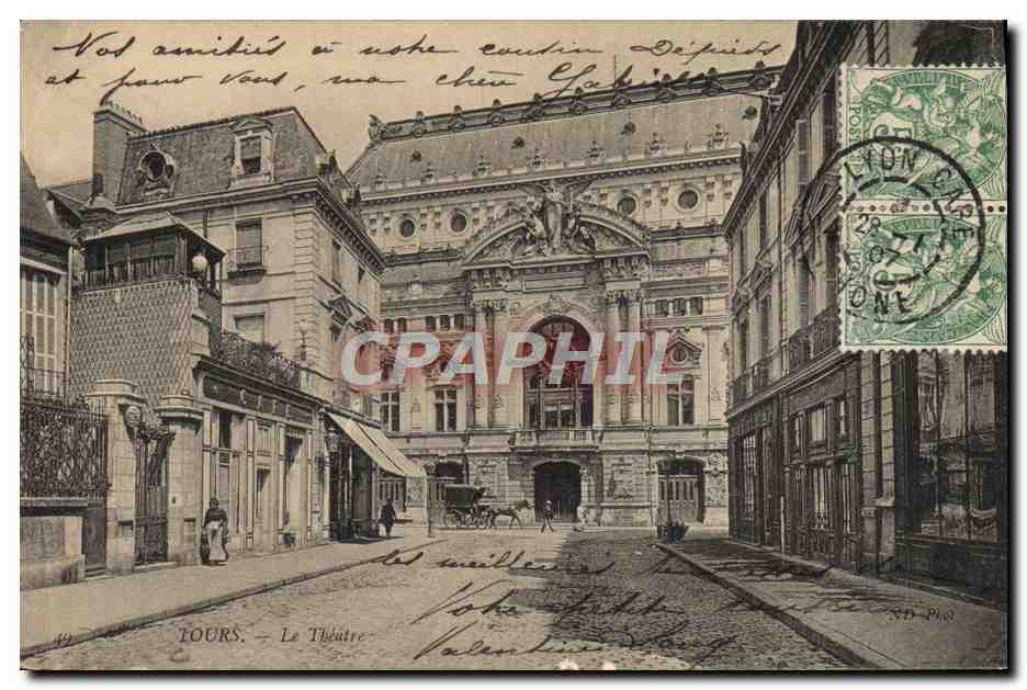 CPA Tours Le Theatre