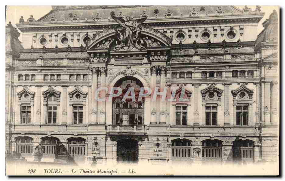 CPA Tours Le Theatre Municipal
