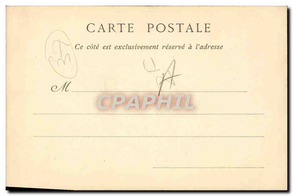 CPA Chateau D'Amboise La Chasse De Saint Hubert Dessus De Porte De La Chapelle — Rückseite