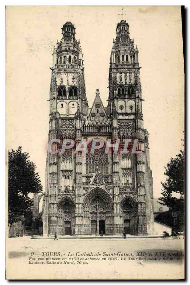CPA Tours La Cathedrale Saint Gatien