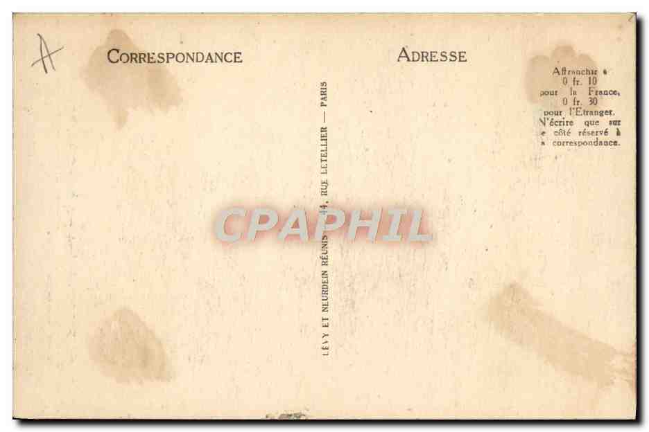 CPA Tours La Cathedrale Saint Gatien — Verso